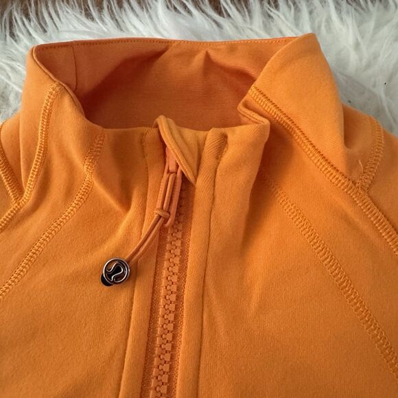 Lululemon Define Jacket Women’s Size 8 Luon Tiger Orange Full Zip Yoga Gym NWT - Picture 13 of 14